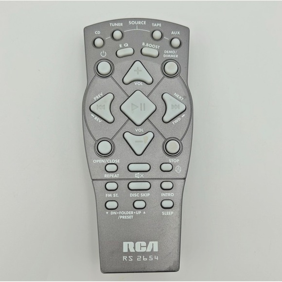Original Authentic‎ RCA RS2654 Home Theater Remote Control Silver - Picture 1 of 6